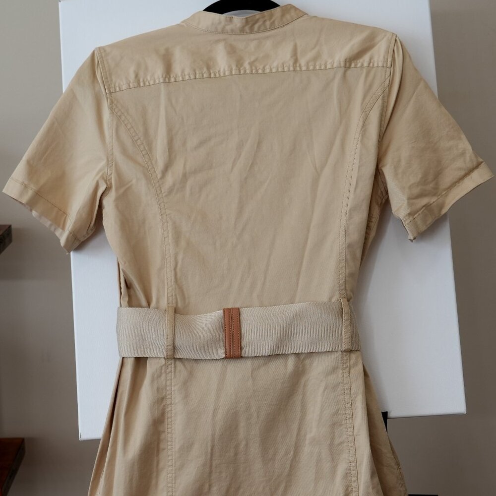 Lauren Ralph Lauren Belted Cotton Shirt Dress Size 6 - Picture 3 of 4